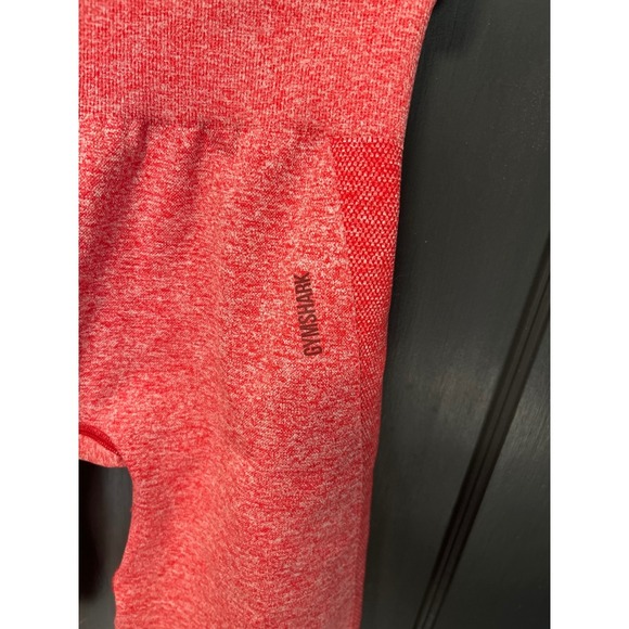 Gymshark Vital Seamless 2.0 Shorts- Coral Red Marl - Picture 3 of 4